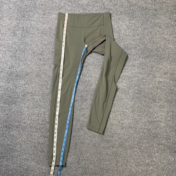 Lululemon Leggings Womens 6 Sage Speed Up Full On Luxtreme Wicking Stash Pockets - Picture 7 of 14